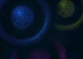 Background of futuristic music speakers on a dark background. vector