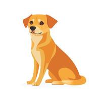 Cute Dog Character in a Standing Position vector
