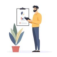 Business Presentation by Professional Man vector