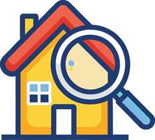 Search property illustration design with white background vector