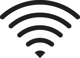 Create a new WIFI icon silhouettes with white background vector