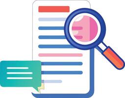 Search document design vector
