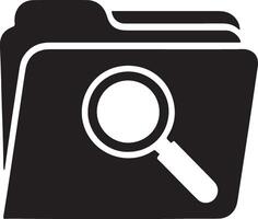 Minimalist search folder vector