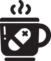 Mug design illustration with white background vector