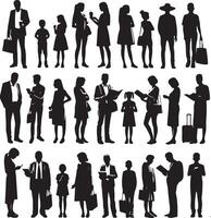 Create search restaurant silhouettes with white background vector