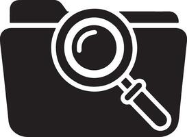 Sleek folder silhouette vector