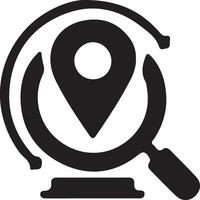 Create a search location with white background vector