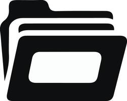 Professional file icon silhoutte style with white background vector