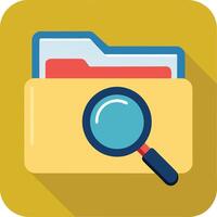 Create a folder icon with white background vector