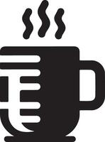 Clean mug silhouette vector