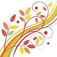 Dynamic Flow An Abstract Symphony of Colors and Shapes. vector