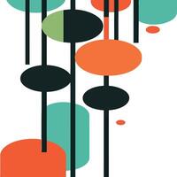 Clean and Simple Geometric Design with Bold Colors. vector