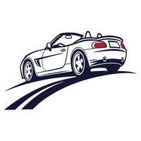 Sleek and Open Car Logo Design. vector