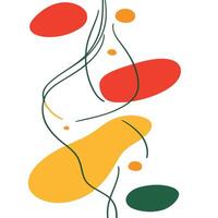 Vivid Flow Modern Art in Motion and Color. vector