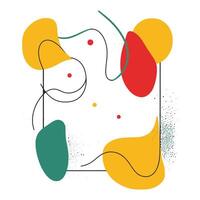 Bright Abstract Flow Curved Lines and Ovals in Color Harmony. vector