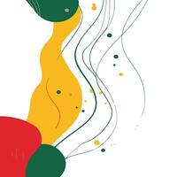 Fresh Abstract Background Dynamic Colors on a Crisp White Canvas. vector