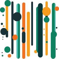 Minimalist Art with Colorful Lines and Shapes. vector