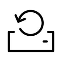 Restore Icon Symbol Design Illustration vector