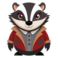 Detailed Badger Art Illustration in High Quality for Creative Digital Projects vector