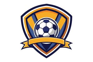 Professional football logo on white background vector