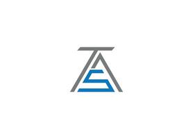 letter TSA logo design Initial Custom brand logo template vector