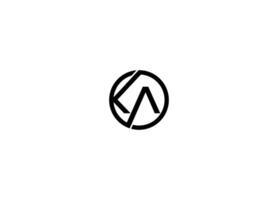 letter KA logo design Initial Custom brand logo template vector