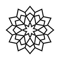 A black and white drawing of a star with a white background vector