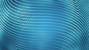 Abstract blue background with wavy lines video