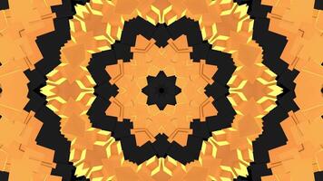 A colorful abstract pattern with orange and black video