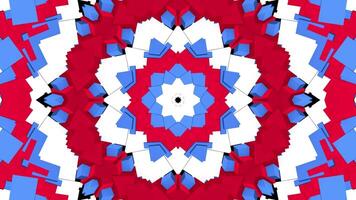 Red, white and blue abstract pattern video