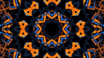 a abstrato Projeto com azul e laranja formas video