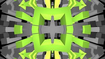 uma verde e amarelo abstrato Projeto video