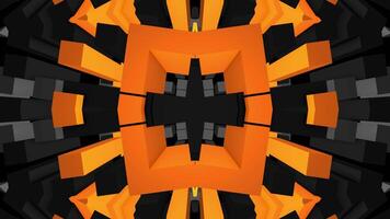 a abstrato imagem do uma Preto e laranja Projeto video