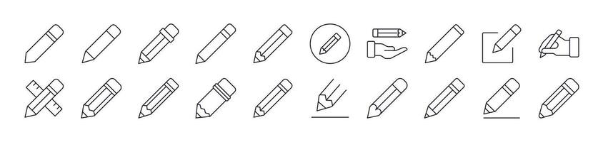 Simple Linear Icon of Pen. Editable Stroke. Minimalistic Linear Pictogram for Design of Cards, Apps, Banners, Posts vector