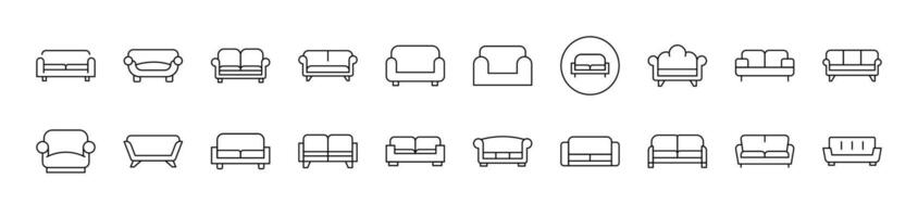 Thin Icons Collection. Editable Stroke. Suitable for Web Sites, Books, Cards, Apps vector