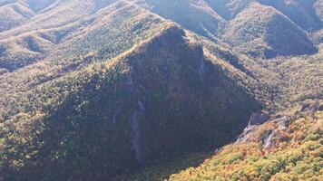 Aerial View of Mountain Range With Trees video