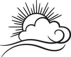 sun symbol icon design. illustration with white background. vector