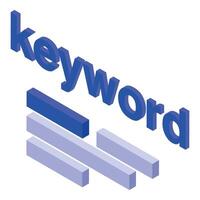 Keyword optimization for search engine ranking with isometric design vector