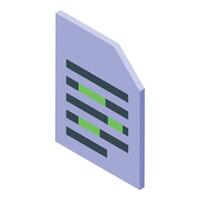 Digital document file representing online editing and proofreading vector