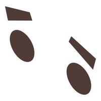 Brown geometric shapes floating on white background vector