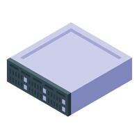 Mining server computing cryptocurrency using blockchain technology vector