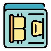 Sim card chip being inserted into mobile phone icon vector