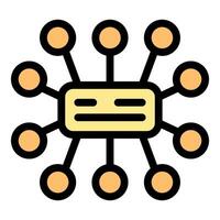 Network hub connecting multiple devices with stable connection vector