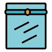 Simple icon of a closed envelope with a seal, suggesting privacy and security in communication vector