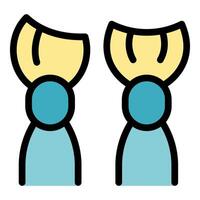 Two divers swimming underwater wearing diving masks fins and oxygen tanks vector