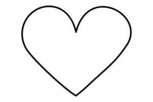 Heart, heart icon, love shape, love symbol isolated on a white background illustration vector
