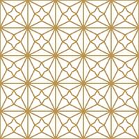 Seamless geometric pattern with abstract floral vector