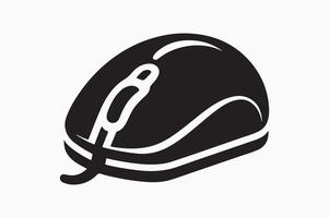 computer mouse icon isolated on white background vector