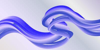 blue gradient wavy fluid abstract background vector
