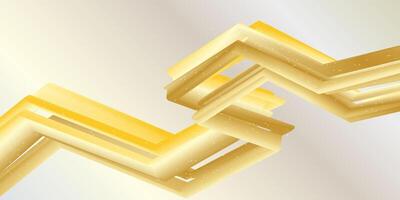 wavy, zigzag, luxury gold fluid abstract design background vector